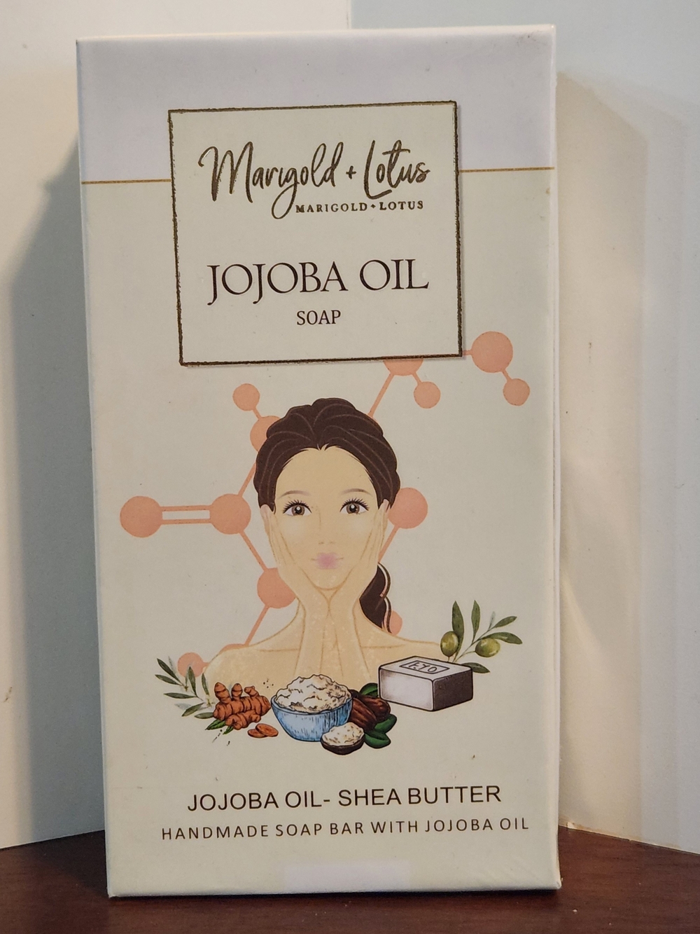 Marigold & Lotus 2 pack Jojoba Oil Soap Shea Butter Handmade Vegan Friendly